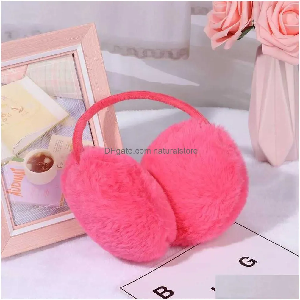 Ear Muffs Ear Muffs Colors Fashion Men Women Warm Earmuffs Soft Plush Thicken Protection Winter R231009 Drop Delivery Fashion Accessor Dhpda