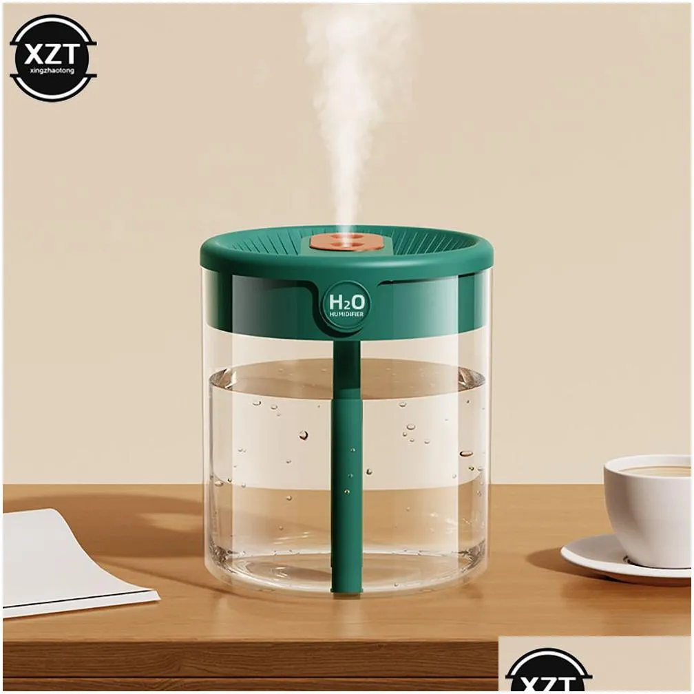 Other Home Garden Humidifiers 2L double nozzle air humidifier with LCD humidifier large capacity aromatic oil diffuser suitable for family bedroom