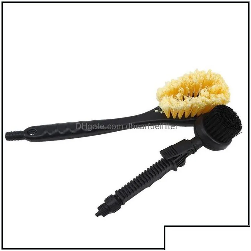 Car Sponge Foam Bottle Water Washing Brush Long Handle Soft Hair Cleaning Mop Accessories Atomizing Nozzle Wash Guncar Drop Delivery A