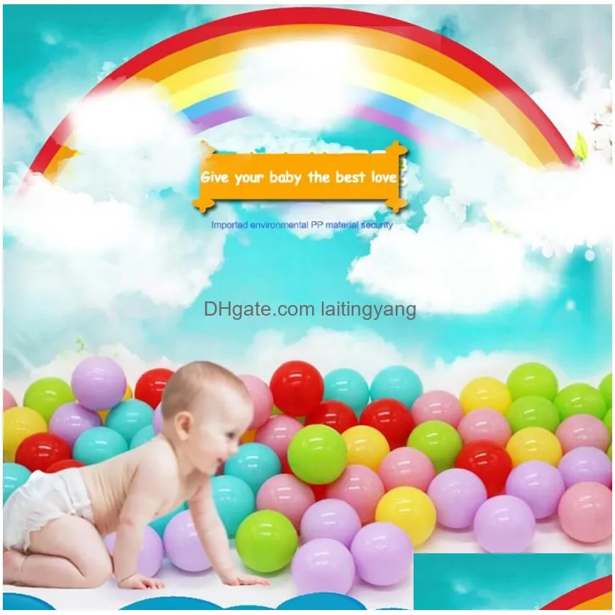  stress ball eco-friendly colorful soft plastic water pool ocean wave ball baby funny toys outdoor