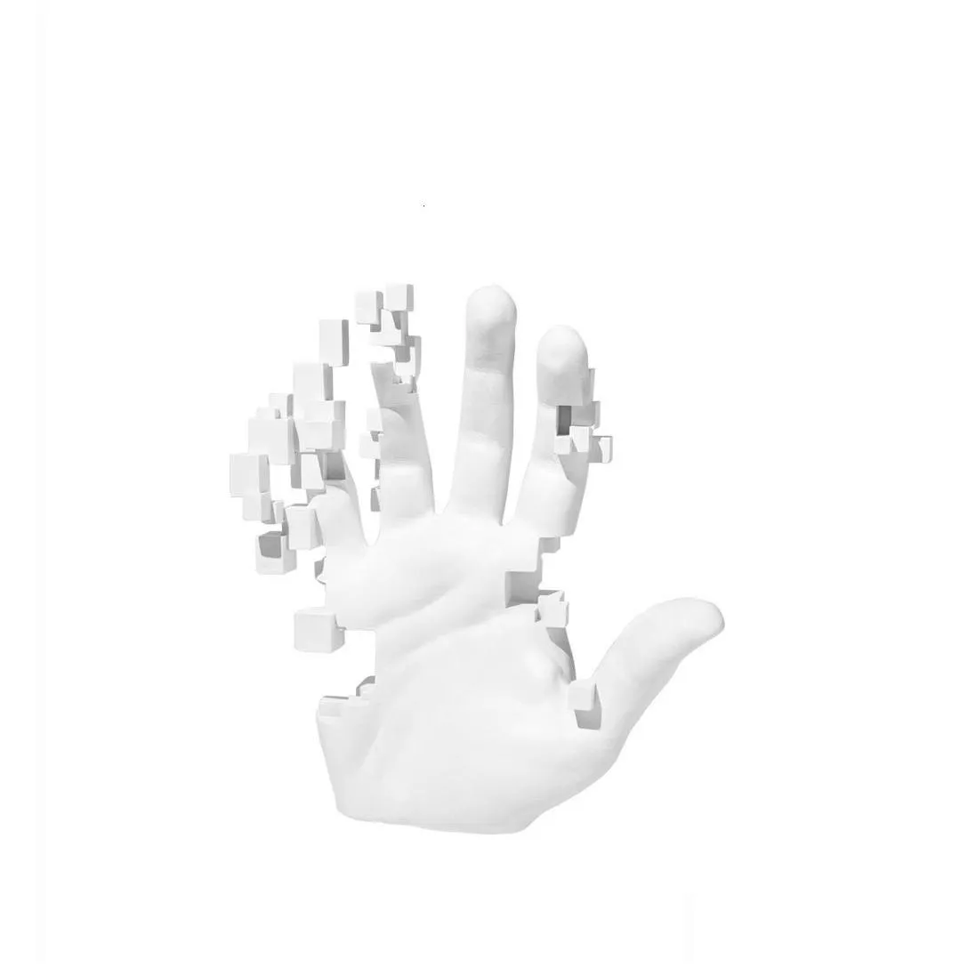decorative objects figurines white artistic hand art body statue abstract sculptures modern simplicity home decorations living room bookcase mesa