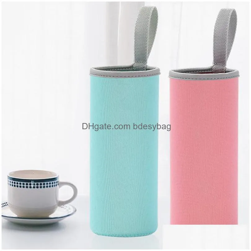 neoprene water bottle holder insulated sleeve bag case pouch cup cover for 550ml 10 colors w0141