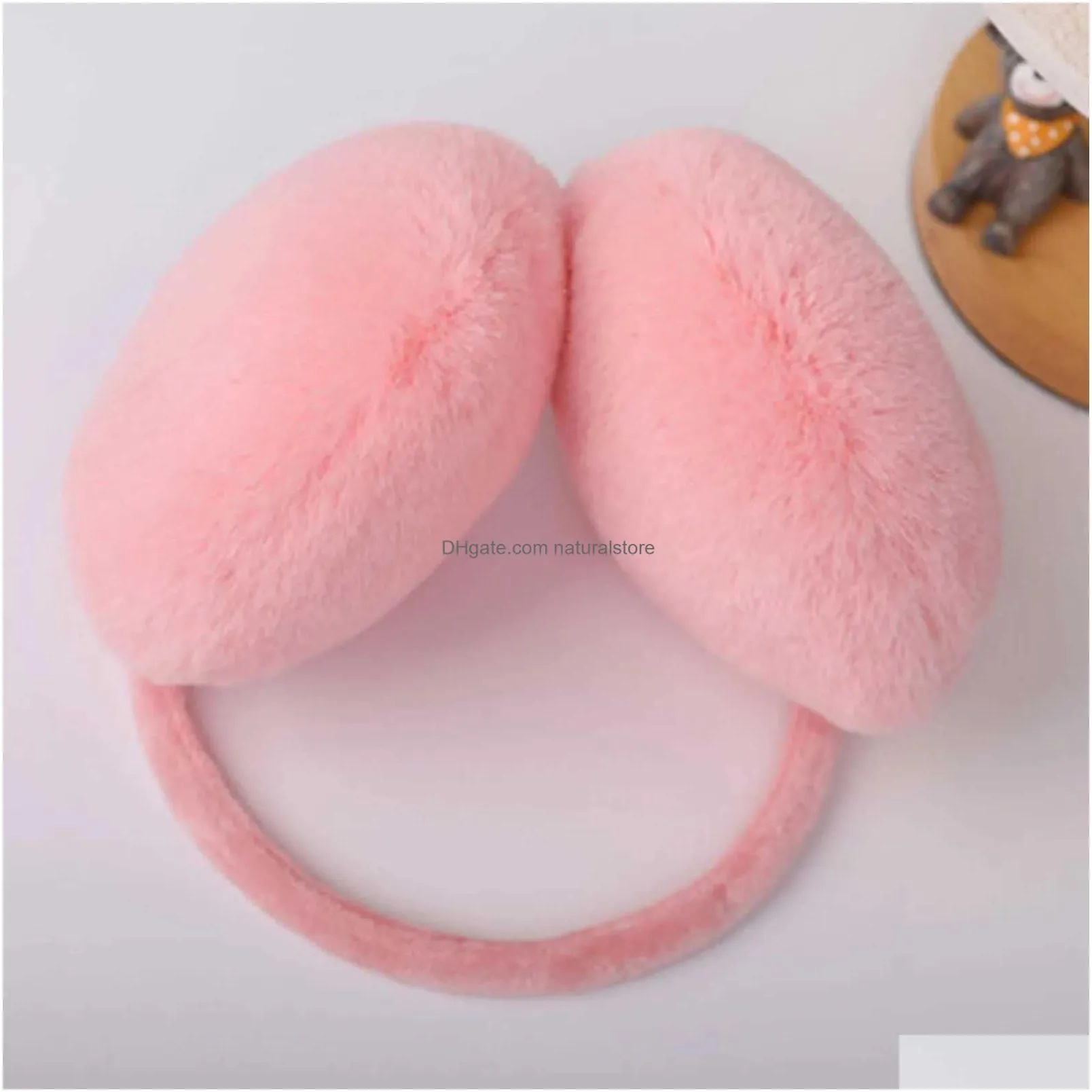 Ear Muffs Ear Muffs New Winter Earmuffs Warmth Plush Warm Ears Boy Girl Outdoor Solid Color Soft Cozy Casual R231009 Drop Delivery Fas Dhgft