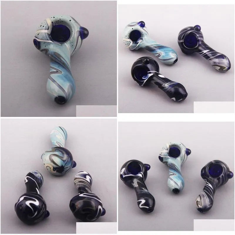  mini style hand spoon pipes 30g glass dry pipe for smoking glass pipes glass bong 