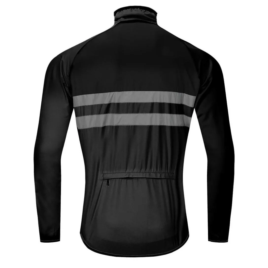 WOSAWE Windbreaker Jacket High visibility Cycling Jacket Men Women Waterproof Safety Cycling MTB Raincoat Bike Clothing