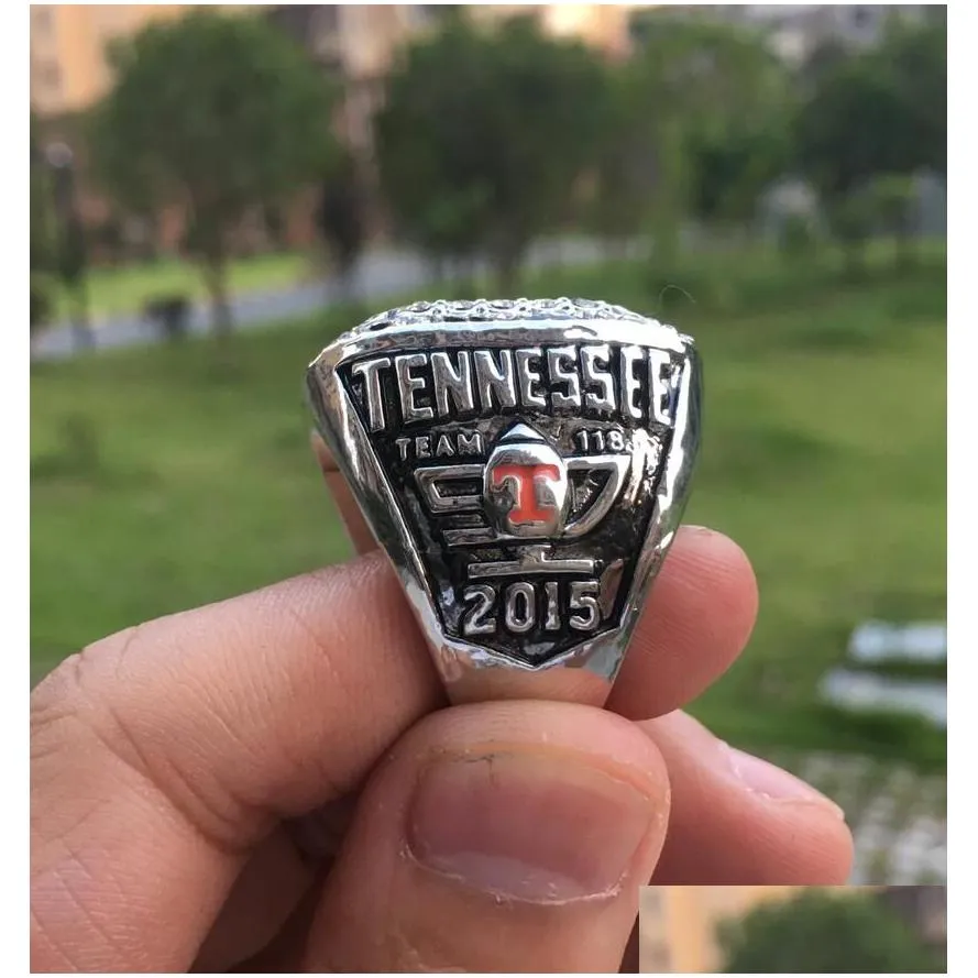 Cluster Rings 2008 1998 Tennessee Volunteers World Championship Ring Wholesale Fan Gift Drop Drop Delivery Jewelry Ring Dhvqp