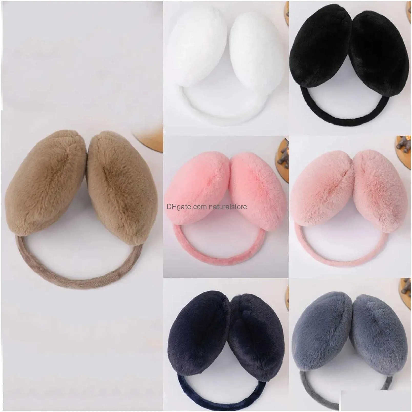 Ear Muffs Ear Muffs New Winter Earmuffs Warmth Plush Warm Ears Boy Girl Outdoor Solid Color Soft Cozy Casual R231009 Drop Delivery Fas Dhgft