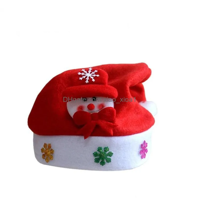 christmas decorations 1pcs hat funny santa snowmen reindeer party headband soft comfort flannel for decorationchristmas