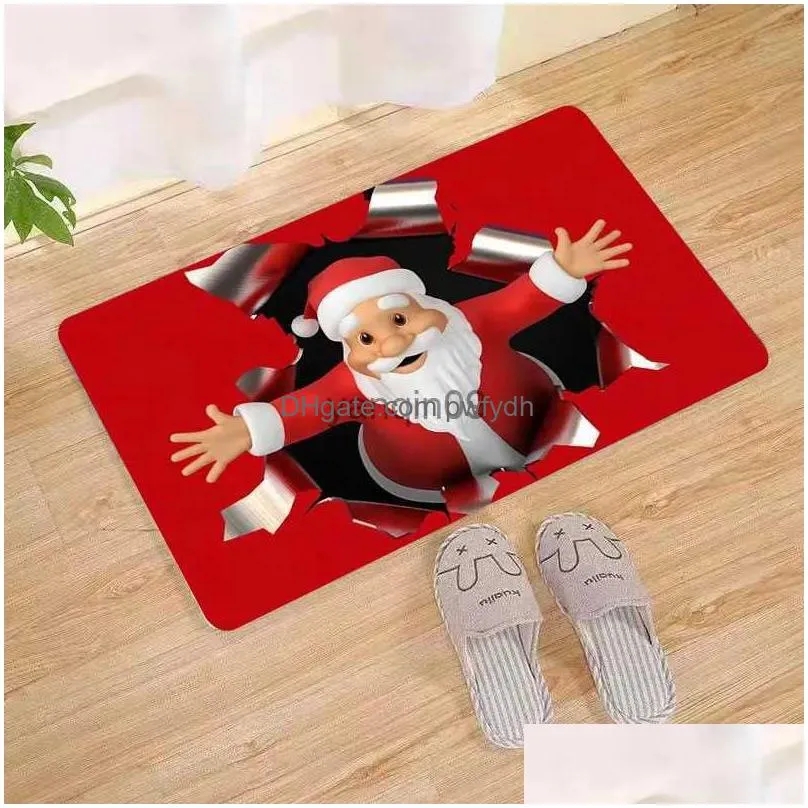 christmas decorations christmas mat outdoor carpet doormat santa ornament christmas decorations for home xmas 2023 navidad noel 2024 year gifts