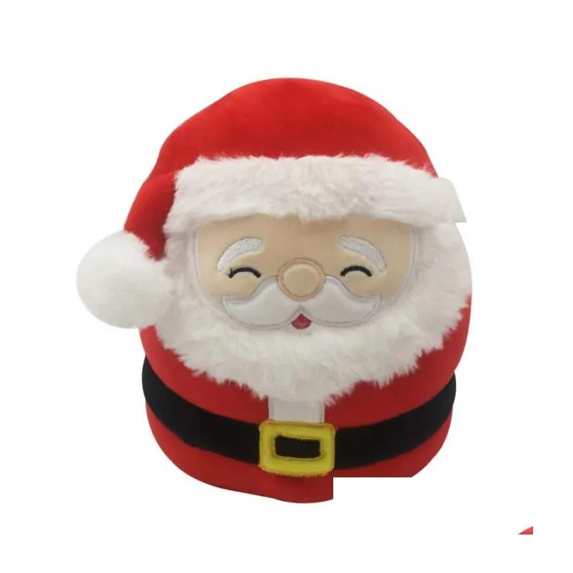 20CM Cute Plush Dolls Santa Claus Elk Snowman Mushroom Bird Soft Plush Throw Pillow Children Christmas toy