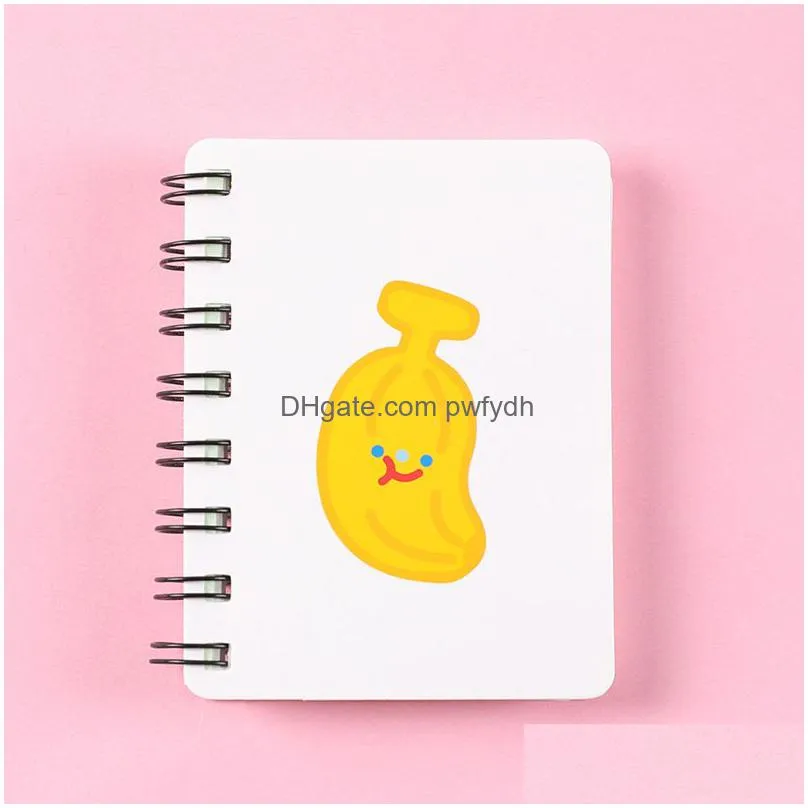 wholesale 80 papers cute kawaii a7 spiral notebook notepads high quality students portable pocket book for gift
