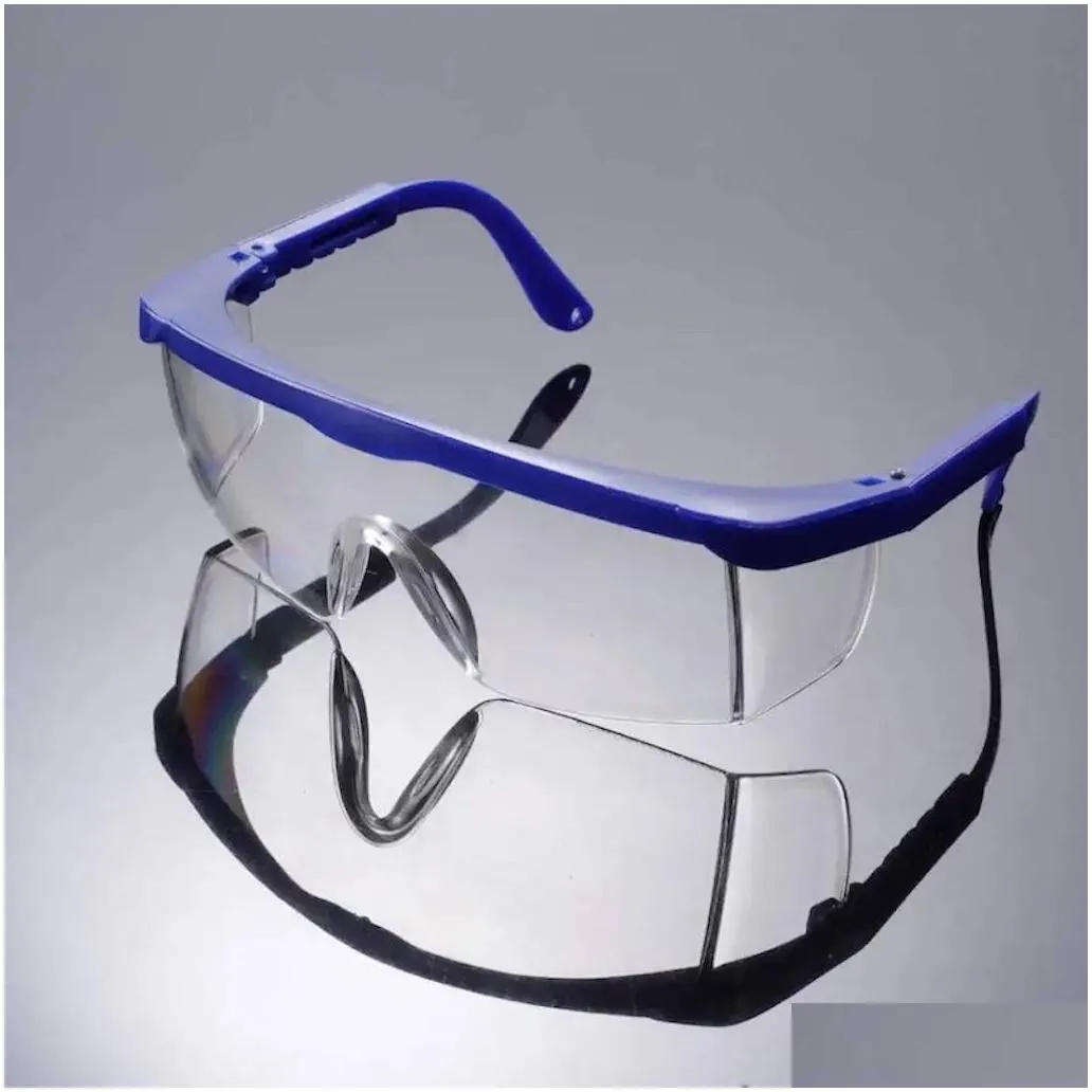 wholesale Safety glasses Protection Goggles Glasses Lab Eye Protection Protective Eyewear Clear Lens Workplace Safety Anti dust
