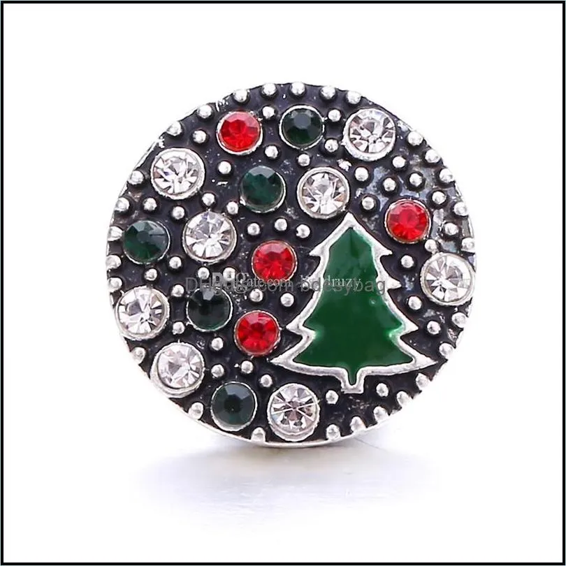 noosa 18mm christmas ginger snap jewelry silver enamel tree hat glove snap diy necklace bracelet accessory finding