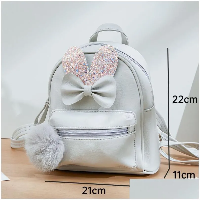 Backpacks Childrens Mini Backpack Purse Cute Bow School Bags For Kids Girls Baby Backpacks Mochilas 220519 Drop Delivery Baby, Kids Ma Dh1Ux