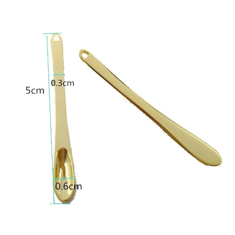 Mini Face Cream Spoon Skin Care Beauty Cosmetic Spatula Spoons Metal Eye Creams Stick Massage Stick