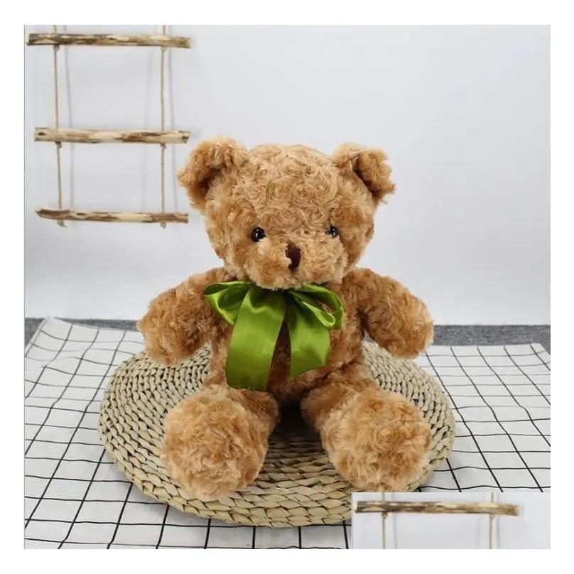 Teddy bear doll plush toys push dolls 30CM Christmas gifts for children kids birthday party gift Stuffed Animals Baby present