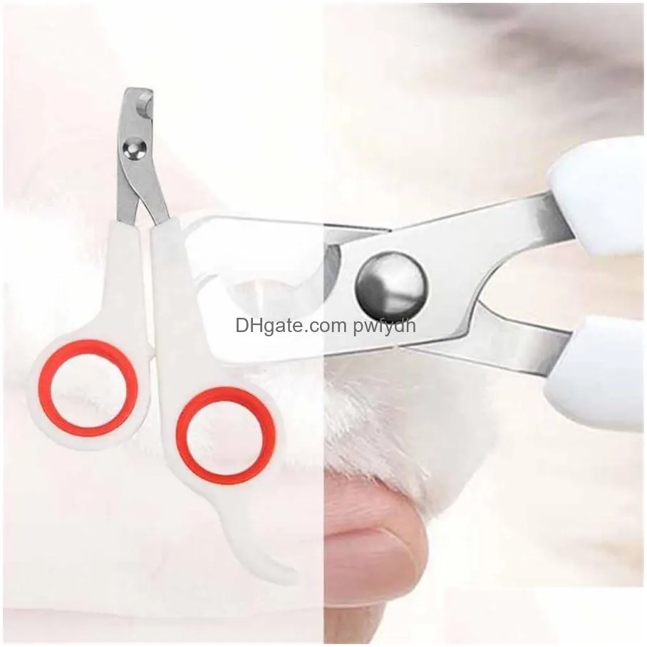 2021 cat dog grooming nail clippers puppy nail clipper trimmer cutter stainless steel dogs cats claw nail scissors pet toe care