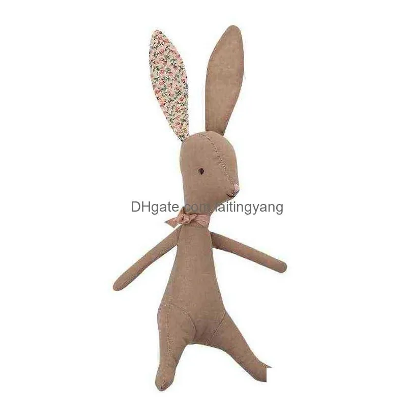 baby rabbit stuffed doll plush sussen toy baby educational toy p o prop j220729