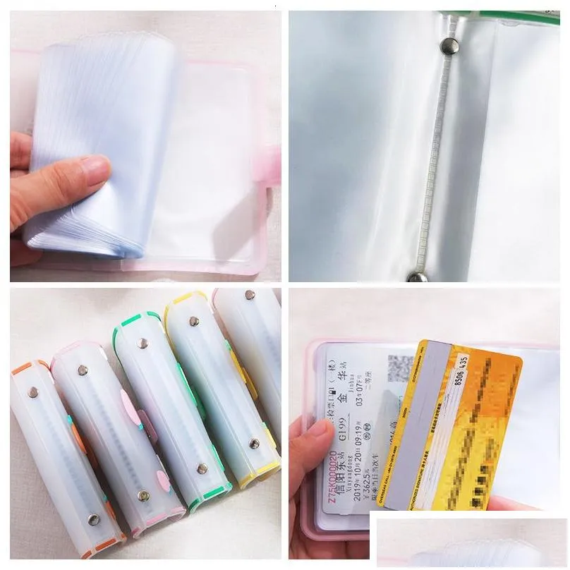 wholesale mini po album 20 pockets 3 inch instax pvc pocard holder women id credit card binder 230327