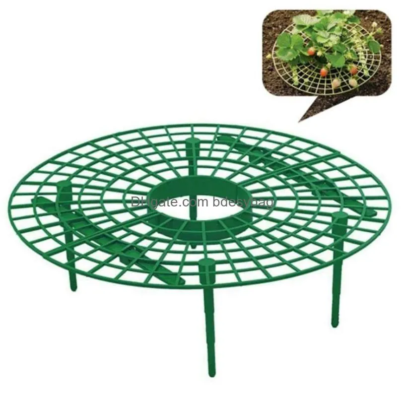 plant plastic tools strawberry planting circle support frame agriculture frame gardening vines garden supplies fruit tray cage lx4705