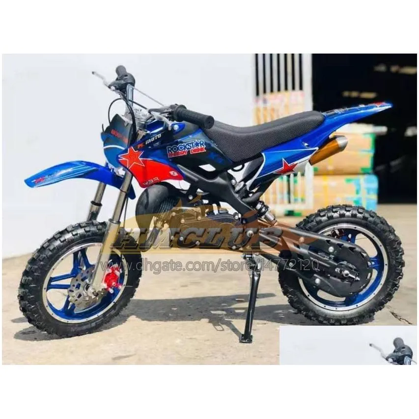 Mini Motorbike 49CC 50CC Real Motorcycle Scooter Superbike Moto Bikes Gasoline Adult Child ATV off-road vehicle Two wheel Sports Dirt Bike Boy Girl Birthday