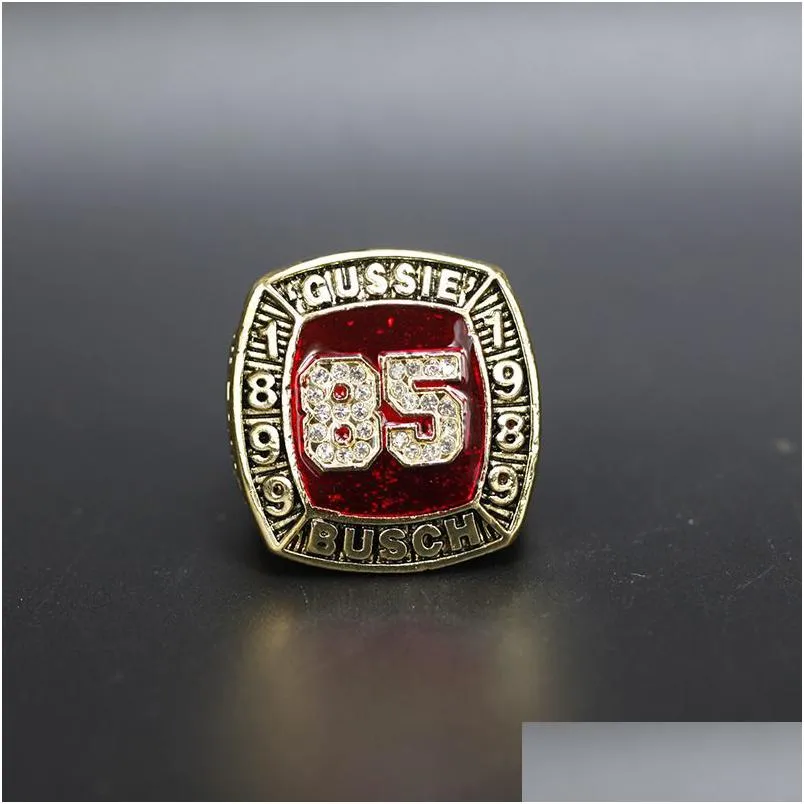 Cluster Rings Hall Of Fame Baseball 1899 1989 85 Gussie Busch Team Champions Championship Ring With Wooden Display Box Souvenir Men Fa Dhjme