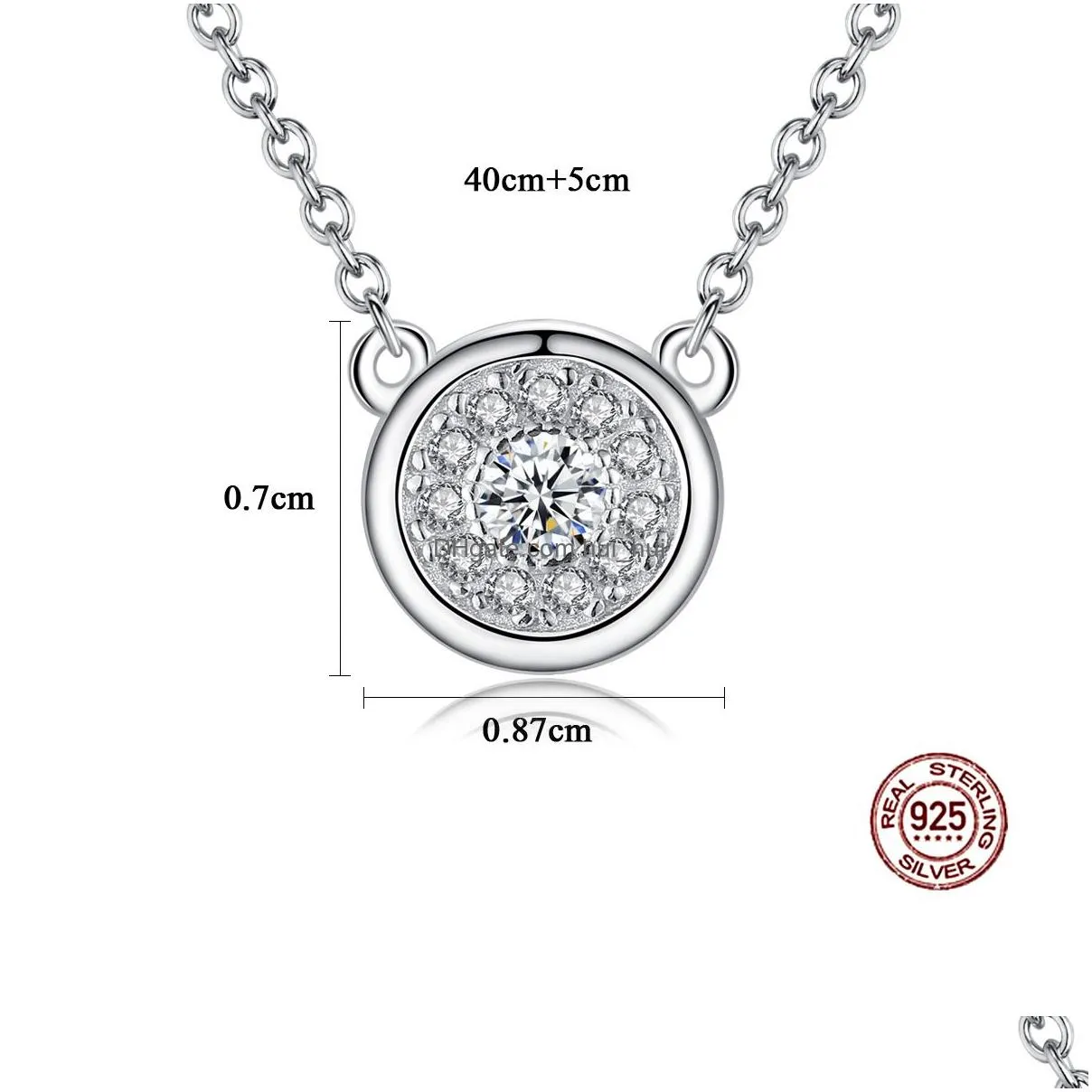 xb2v pendant necklaces designer cute bear high-end s925 silver pendant korean fashion women micro-set zircon collar chain necklace jewelry