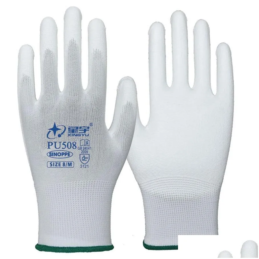 wholesale XINGYU Hand Protection Personal Protective Equipment Industrial Supplies MRO Office School Business Labor Gloves PU 508 518 Light Thin Breathable