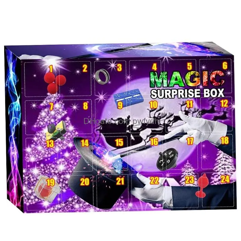 christmas decorations 24 grids puzzle toy advent countdown calendar box holiday parties surprise p15f 221130