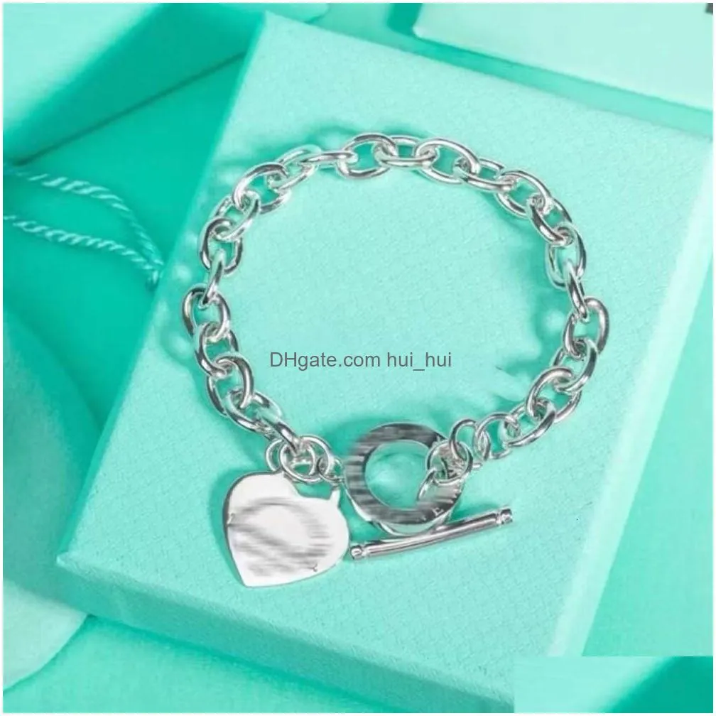 tiffanyism classic ot love chain bracelet fashion design love hand jewelry ladies live
