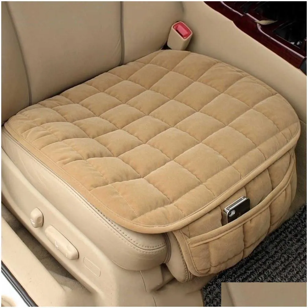 New Car Seat Cover Winter Warm Seat Cushion Anti-slip Universal Front Chair Seat Breathable Pad for Vehicle Auto Car Seat Protector