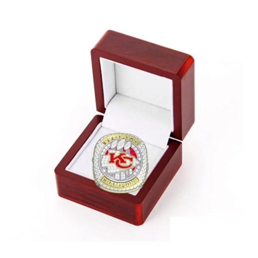 With Side Stones 2022 2023 Team Champions Championship Ring With Wooden Display Box Souvenir Men Fan Gift Drop Drop Delivery Jewelry R Dh9Wz