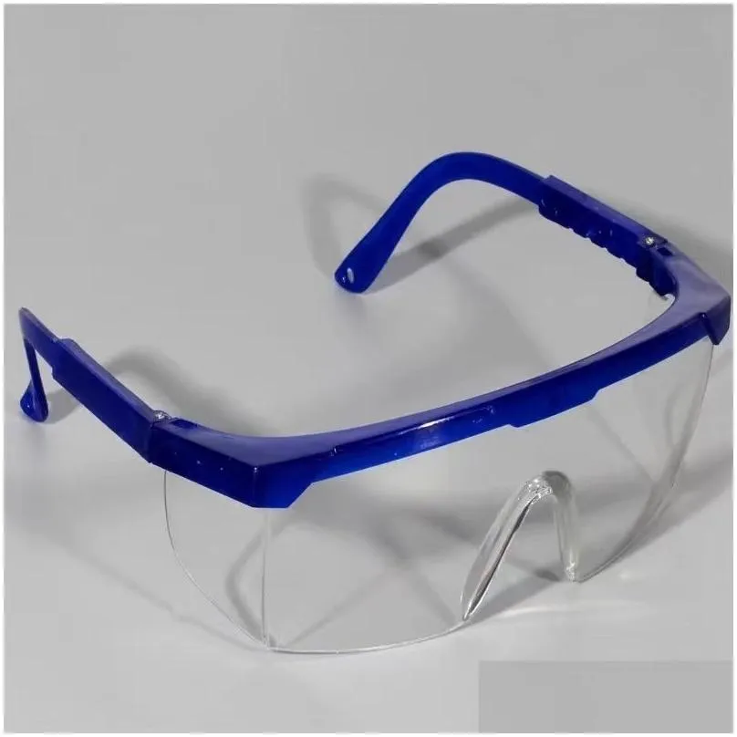 wholesale Safety glasses Protection Goggles Glasses Lab Eye Protection Protective Eyewear Clear Lens Workplace Safety Anti dust