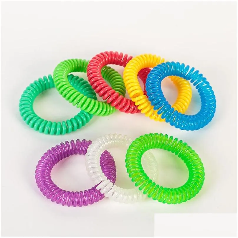  mosquito repellent bracelet stretchable elastic coil spiral hand wrist band antimosquito bracelet baby wristband dh0146