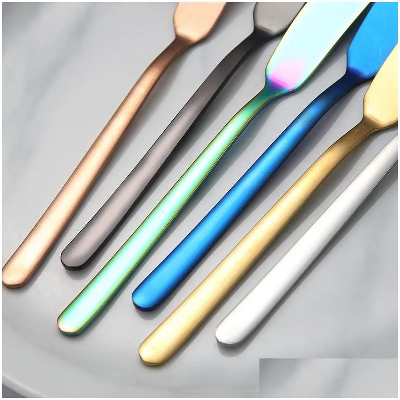 home kitchen supplies multi colors butter knife multi purpose 304 stainless steel butter knife jam cake knife jam butter cake spatula