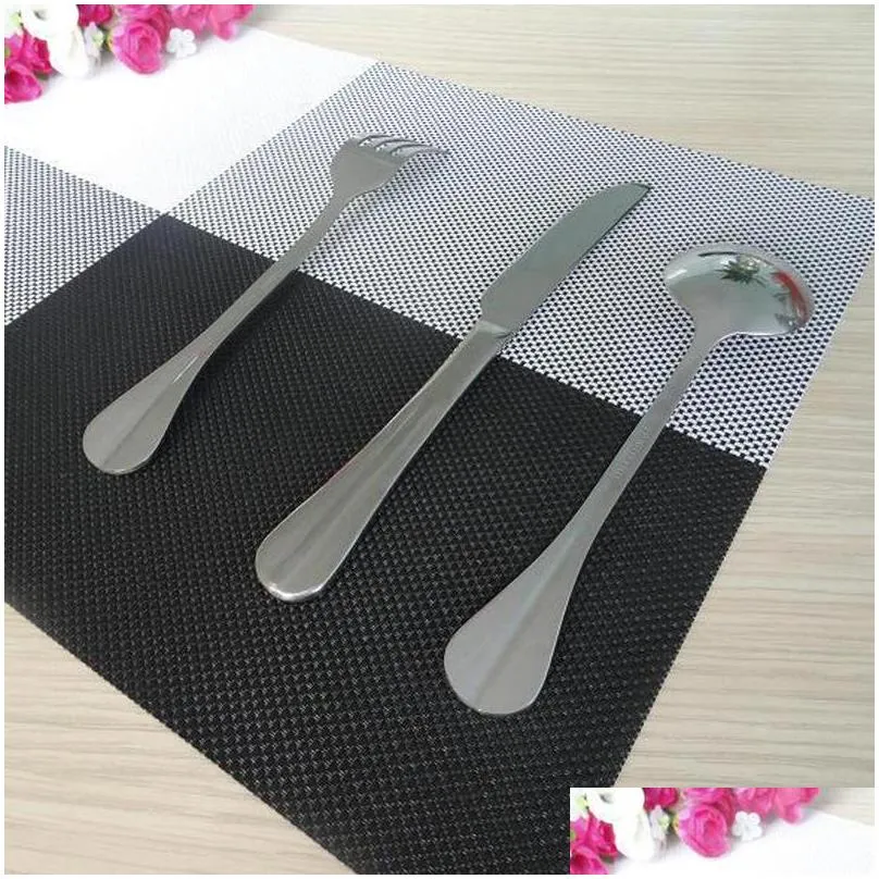 fashion pvc table mat square placemat nonslip bowl mat insulation heat pad antiscalding cup holder kitchen accessory tool vt0346