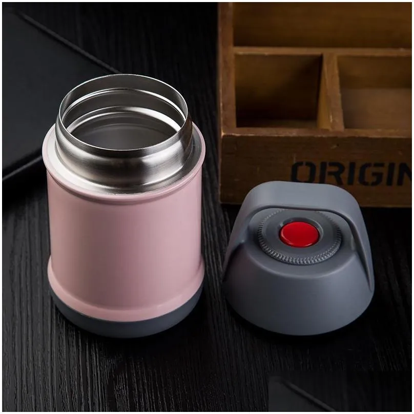 portable thermal lunch box stainless steel vacuum insulated jar burning stew pot cups beaker water bottle vacuum flasks kettle vt1669