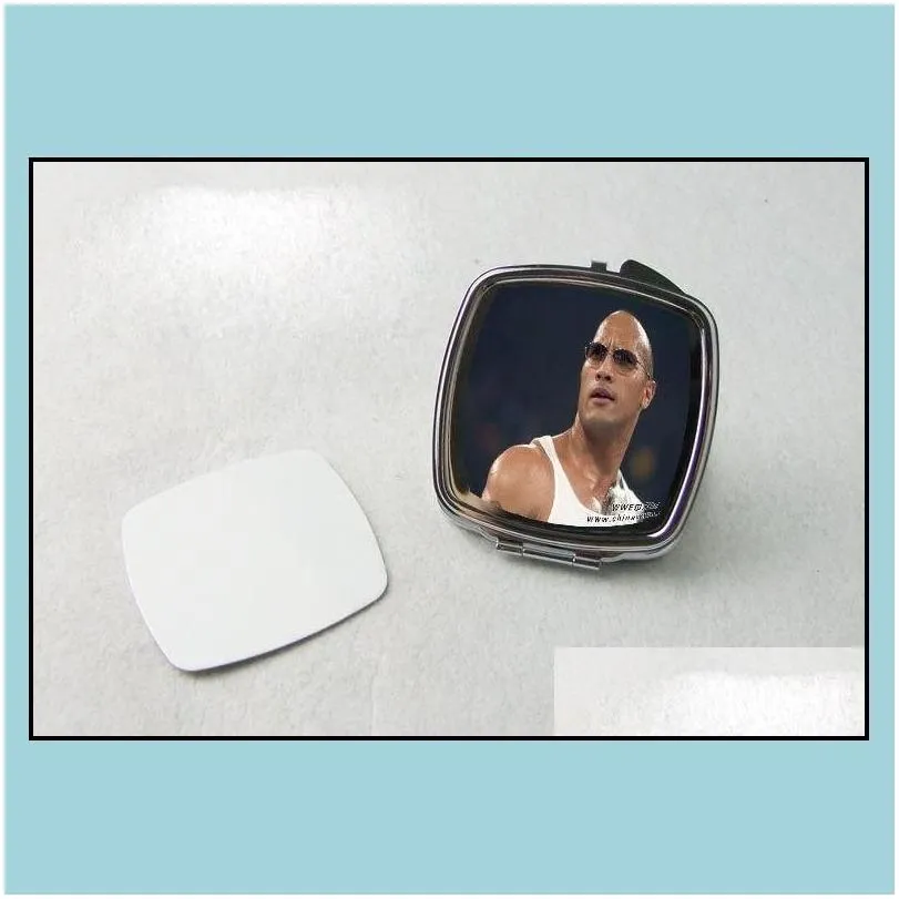 Mirrors Hermal Transfer Printing Blank Makeup Sublimation Cosmetic Mirror Can Print Picture Or Design Square With Rounded Corners Dr