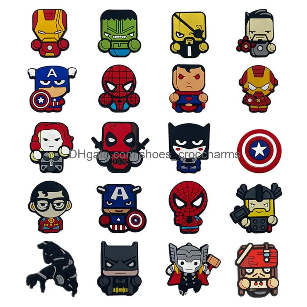na 70/ anime superheros shoe charms for shoe and bracelets wristbands party gifts accessories for halloween easter christmas birthdays for kids unisexadult