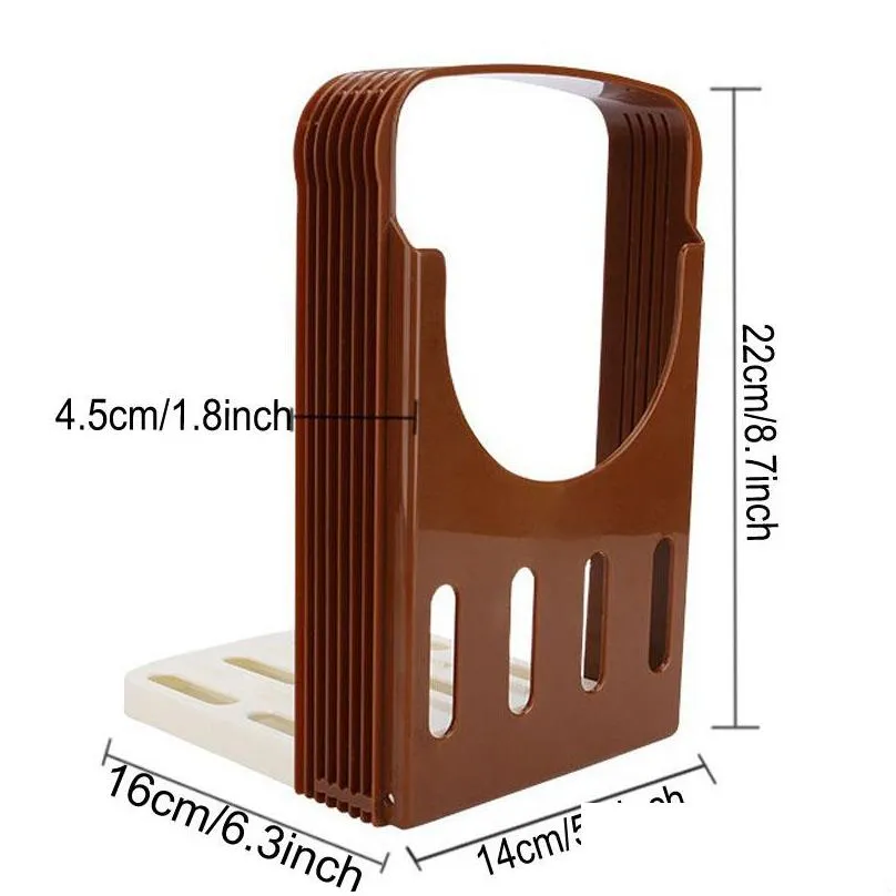 baking tools practical bread slicer kitchen loaf toast diy cutting slicer bakeware bread splitter home breakfast toast slicer dh1342