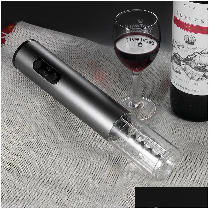 wholesale electric bottle opener red wine screw automatic cordless corkscrew bar supplies kitchen bottle opener tool 4 colors dbc