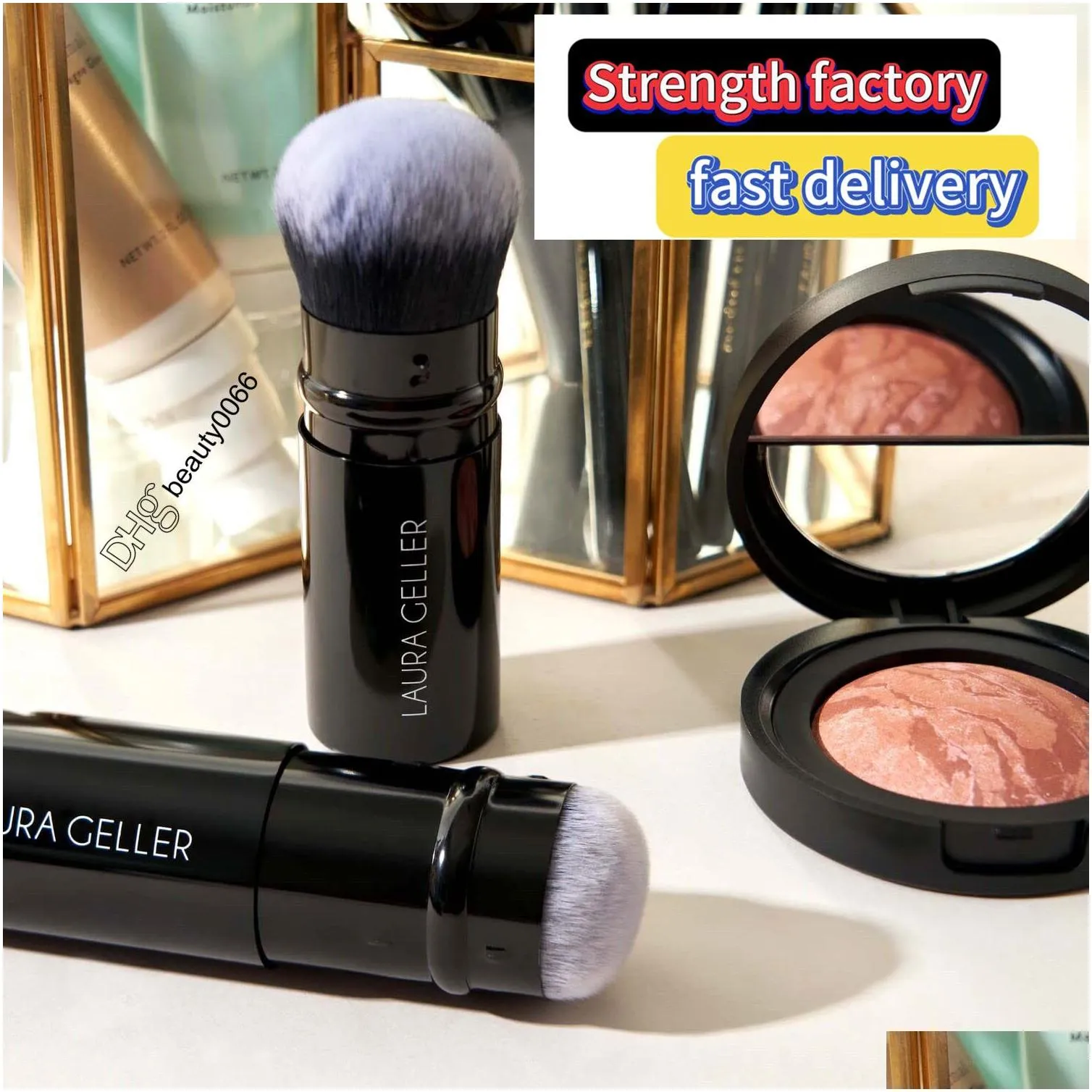 lauras geller  retractable laura geller black kabuki makeup brush professional make up brushes