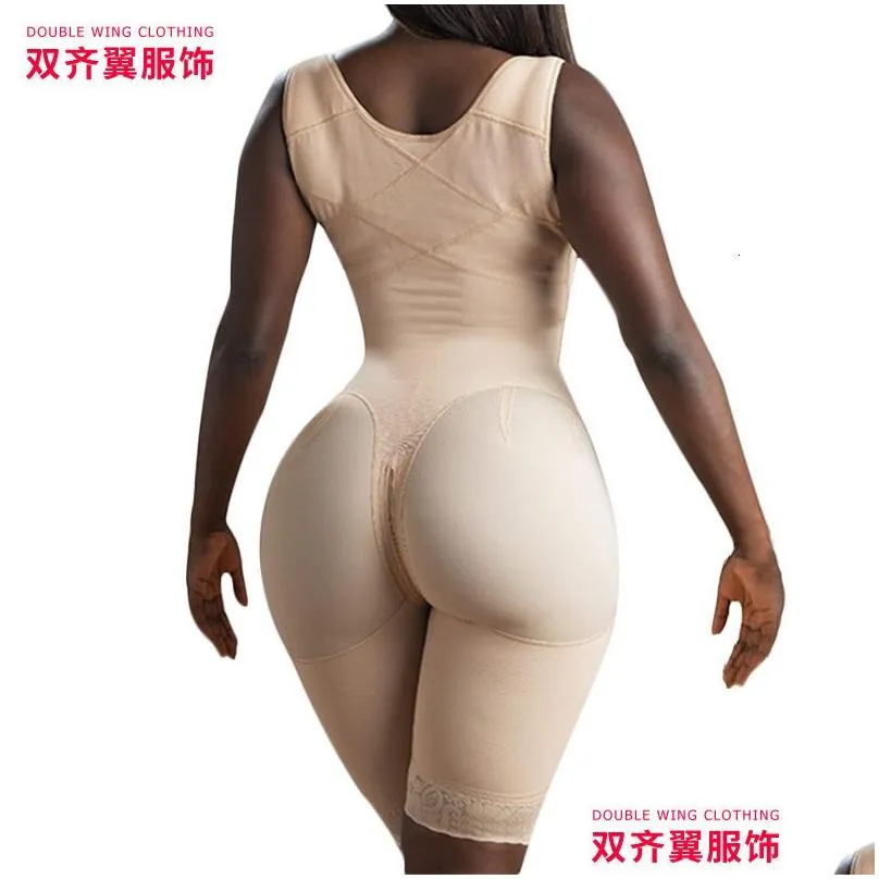 Waist Tummy Shaper Women Faja Full Body Shapewear With Sleeves Bra High Compression Colombianas Shaping Belt Kim Kardashian Skim Abdomen Corset
