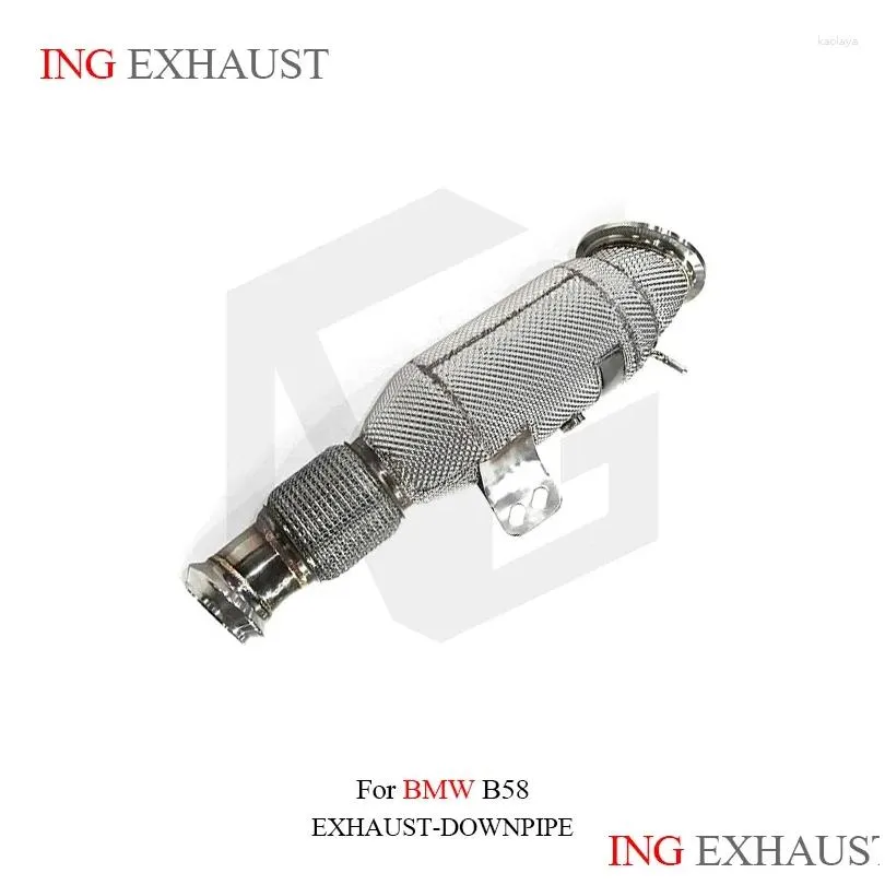 Exhaust Performance Catalytic Downpipe Convert Header For B58 G14 G30 Heat Shield Auto Bowl Inter Release Escape System