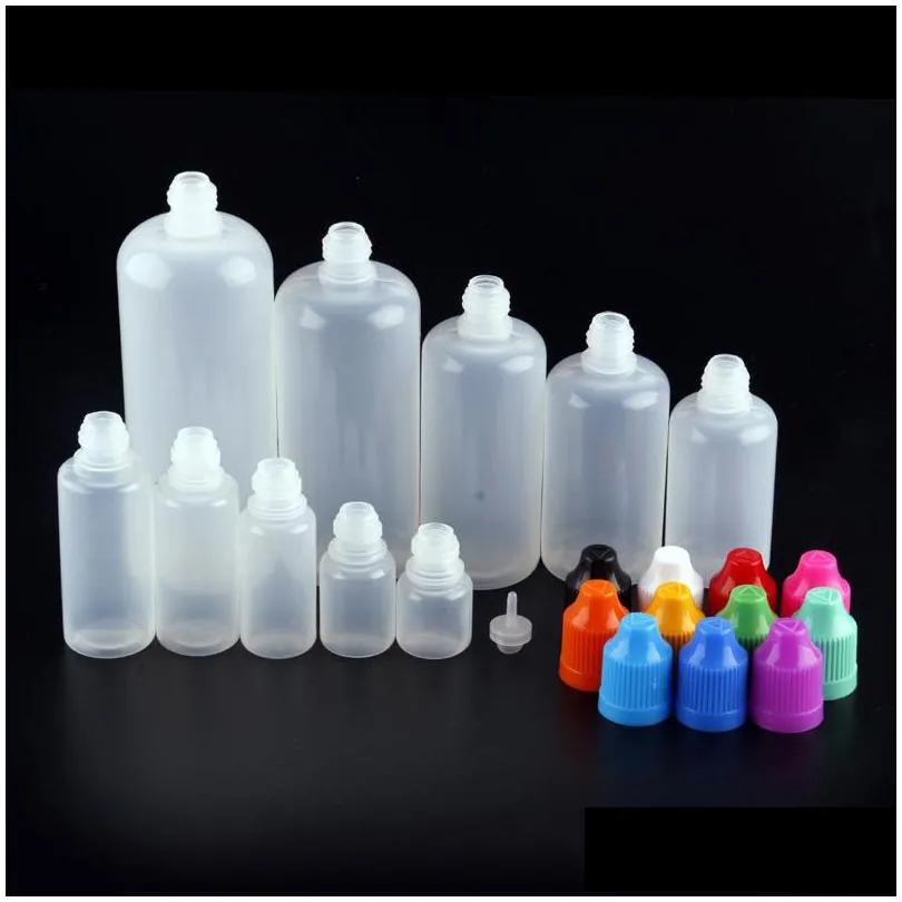 empty oil bottle plastic dropper bottles for e cig ejuice eliquid 3ml 5ml 10ml 15ml 20ml 30ml 50ml 100ml 120ml with childproof cap