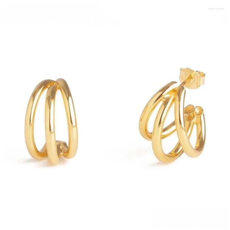 Jewelry Hoop Earrings Erqithree Claw Torsion Bar Stud 925 Sterling Sier Needle Metal Piercing Earings For Women Luxury Fine Jewelry Dr Dhtpv