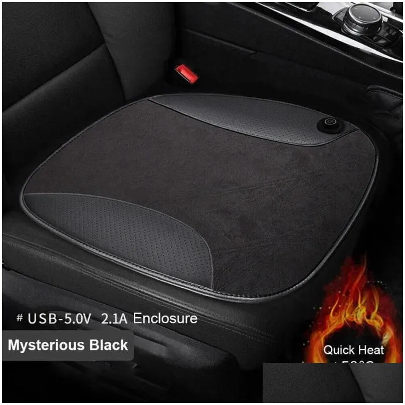 Car Seat Covers Heating Cushion Down Square 12V Small USB Hea P1B4