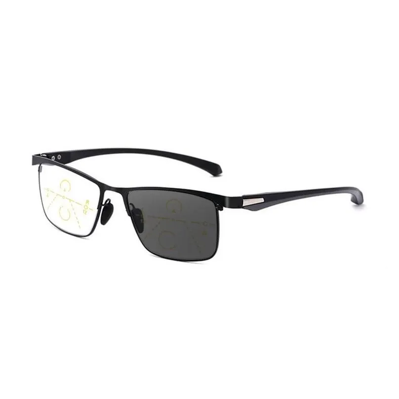 sunglasses progressive multifocal reading glasses men pochromic eyewear antiblue light presbyopic tr90 frame flexible 150
