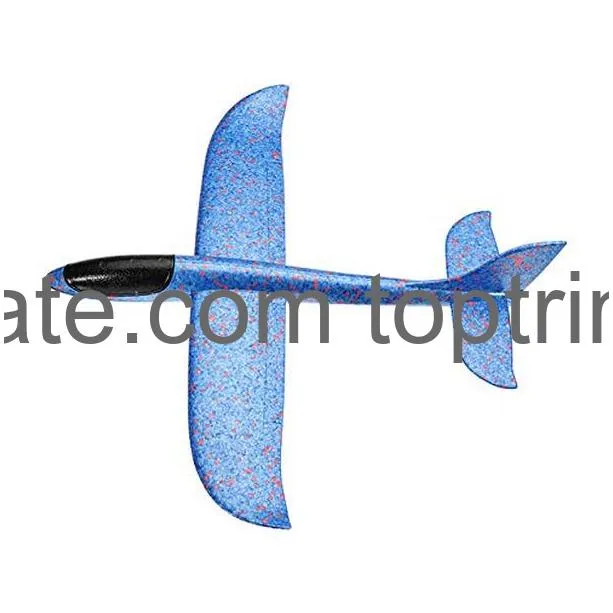 parts accessories 48cm big size hand launch throwing aircraft airplane glider diy inertial foam epp plane toy color blue