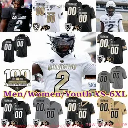 S-6XL NCAA Custom Colorado 2023 Buffaloes Football Jersey 2 Shedeur Sanders 12 Travis Hunter 21 Shilo Sanders 10 Xavier Weaver 3 Dylan 1 1